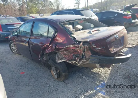 2012 Honda Civic Lx из США, поврежденный, VIN 19XFB2F59CE074502